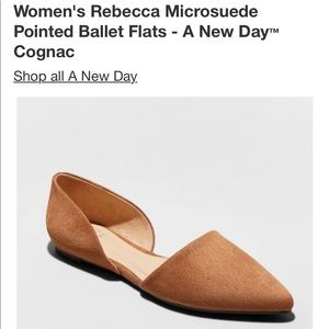 Target A new day cognac flats size 7